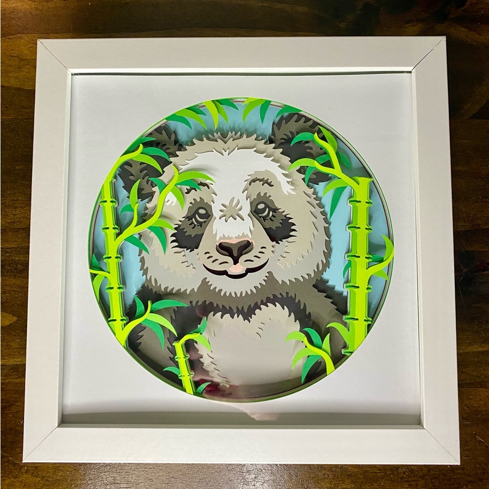 3D Panda Shadowbox - Picture 6 of 7